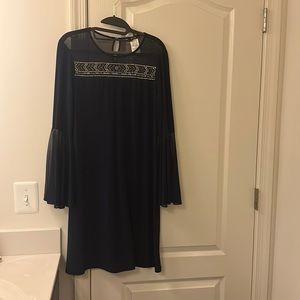 navy blue formal dress